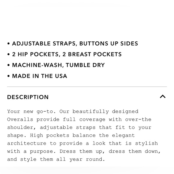 RARE Utility Canvas Overalls in Black Size Large NWT - Picture 3 of 5